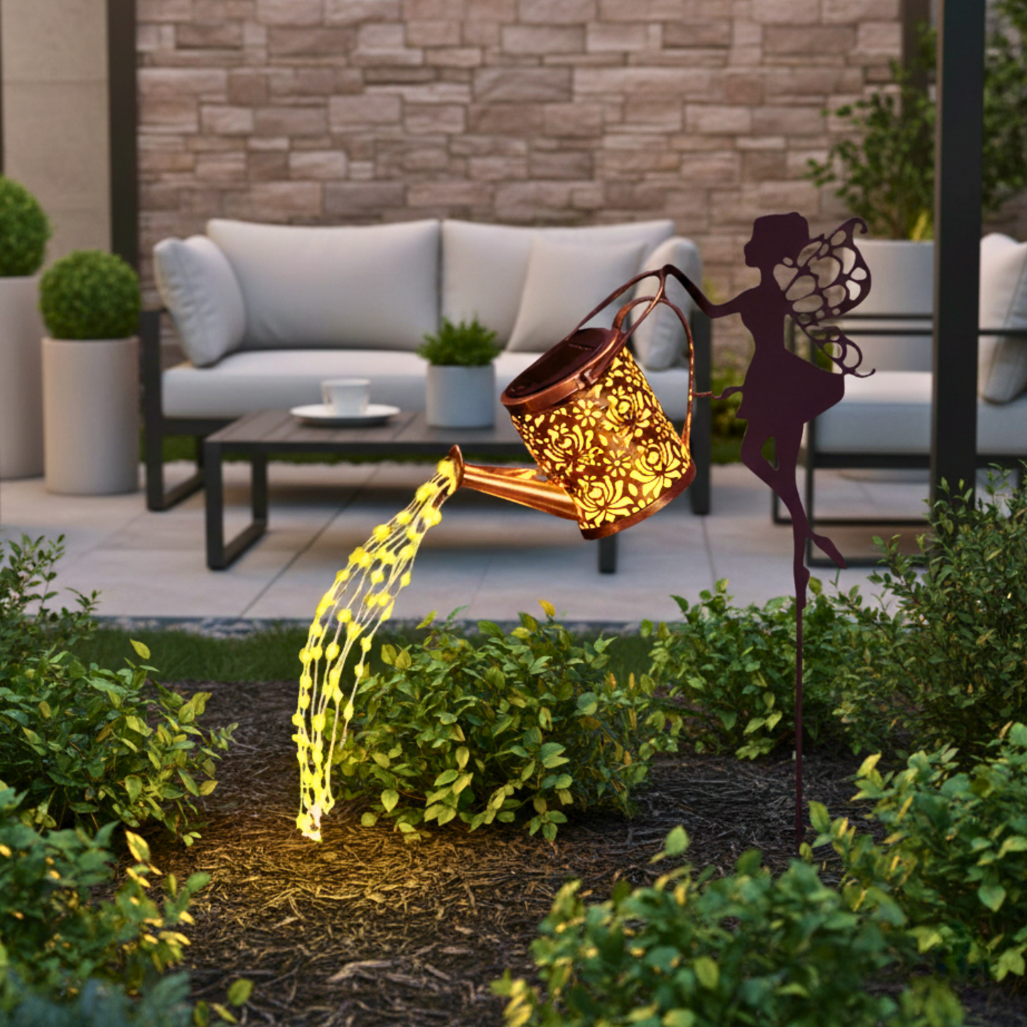 Enchanting Decorative Solar Waterfall Fairy Lights