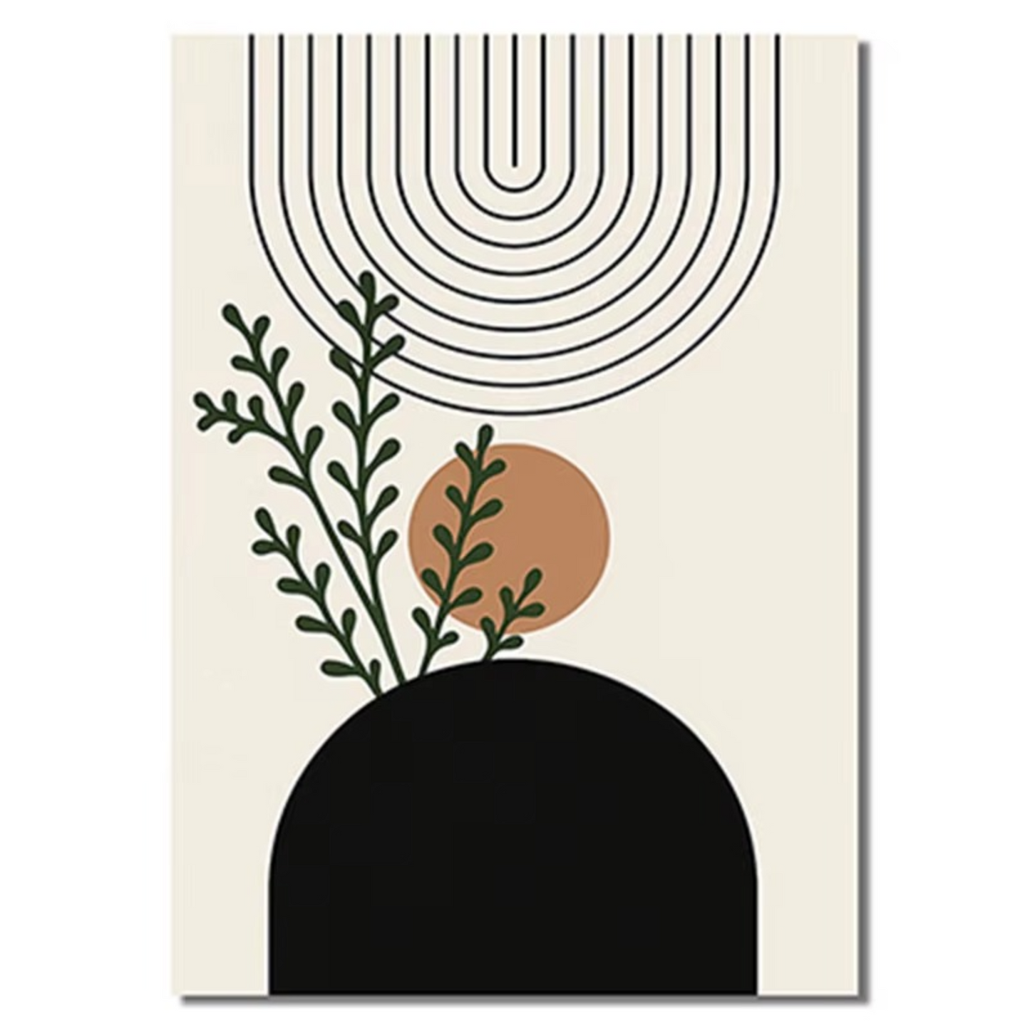 Three-Piece Botanical Canvas Set – Earthy Green Tones to Refresh Your Home