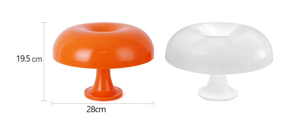 Mid-Century Modern Mushroom Lamp - Retro Inspired Design for Bedroom or Desk