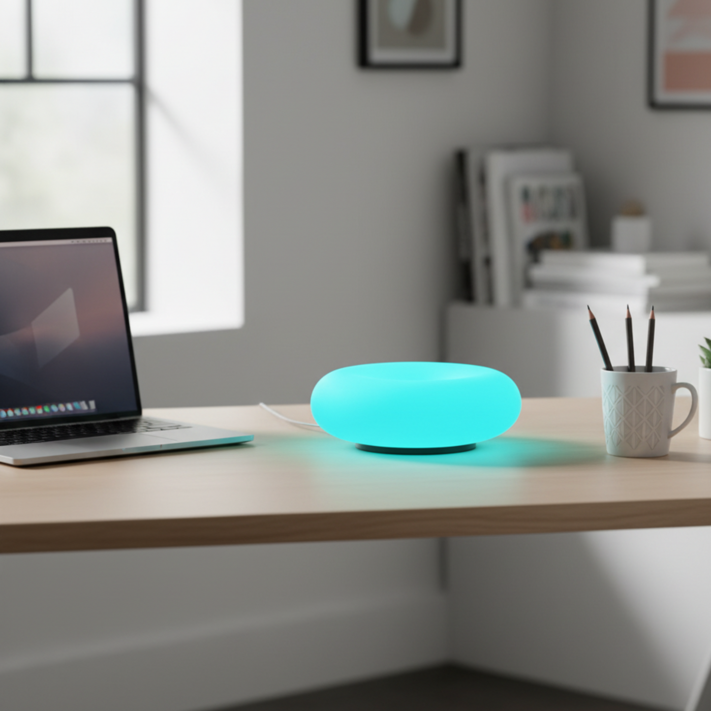 LuminiraOrb - Bauhaus RGB Colour Changing Donut Lamp
