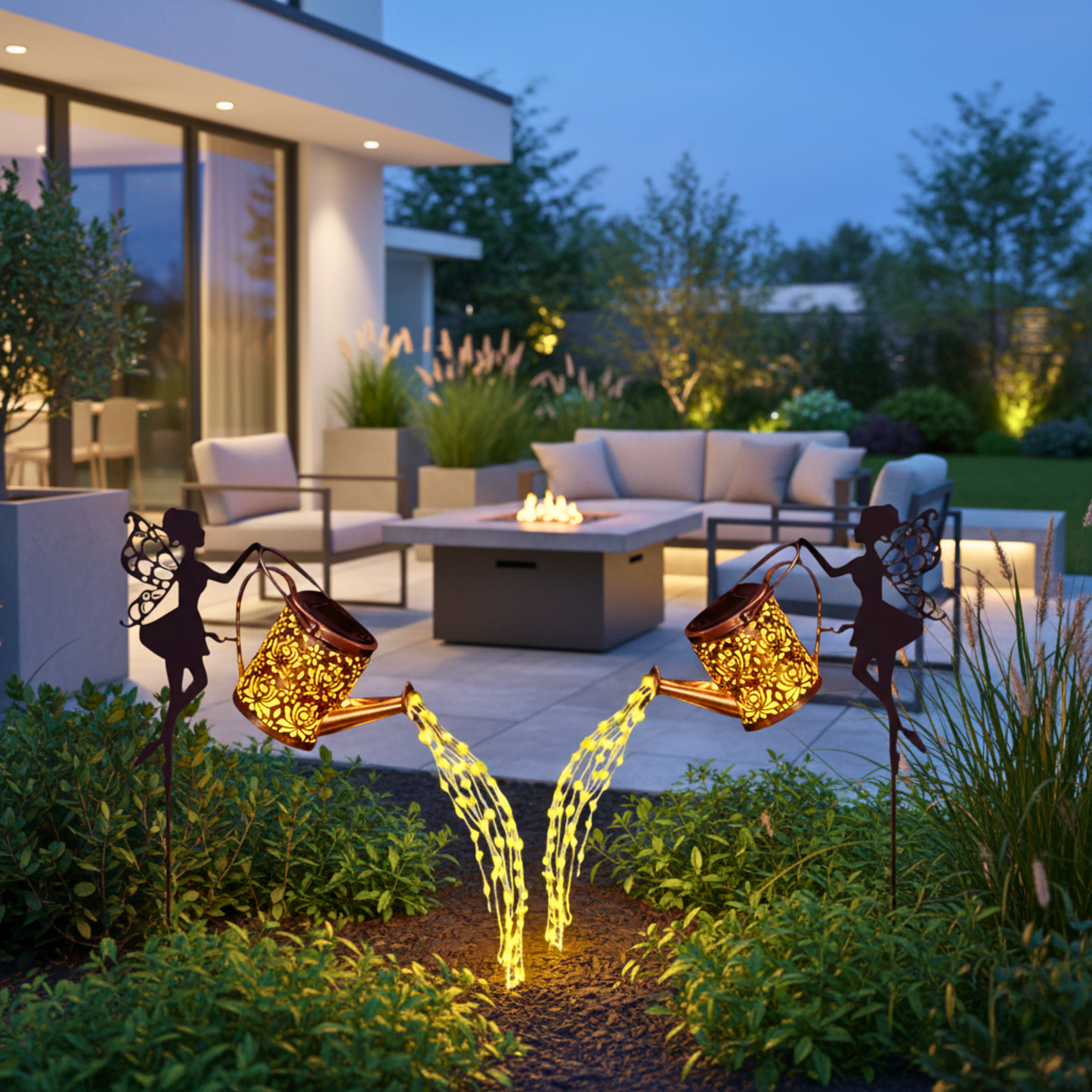Enchanting Decorative Solar Waterfall Fairy Lights