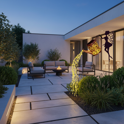 Enchanting Decorative Solar Waterfall Fairy Lights