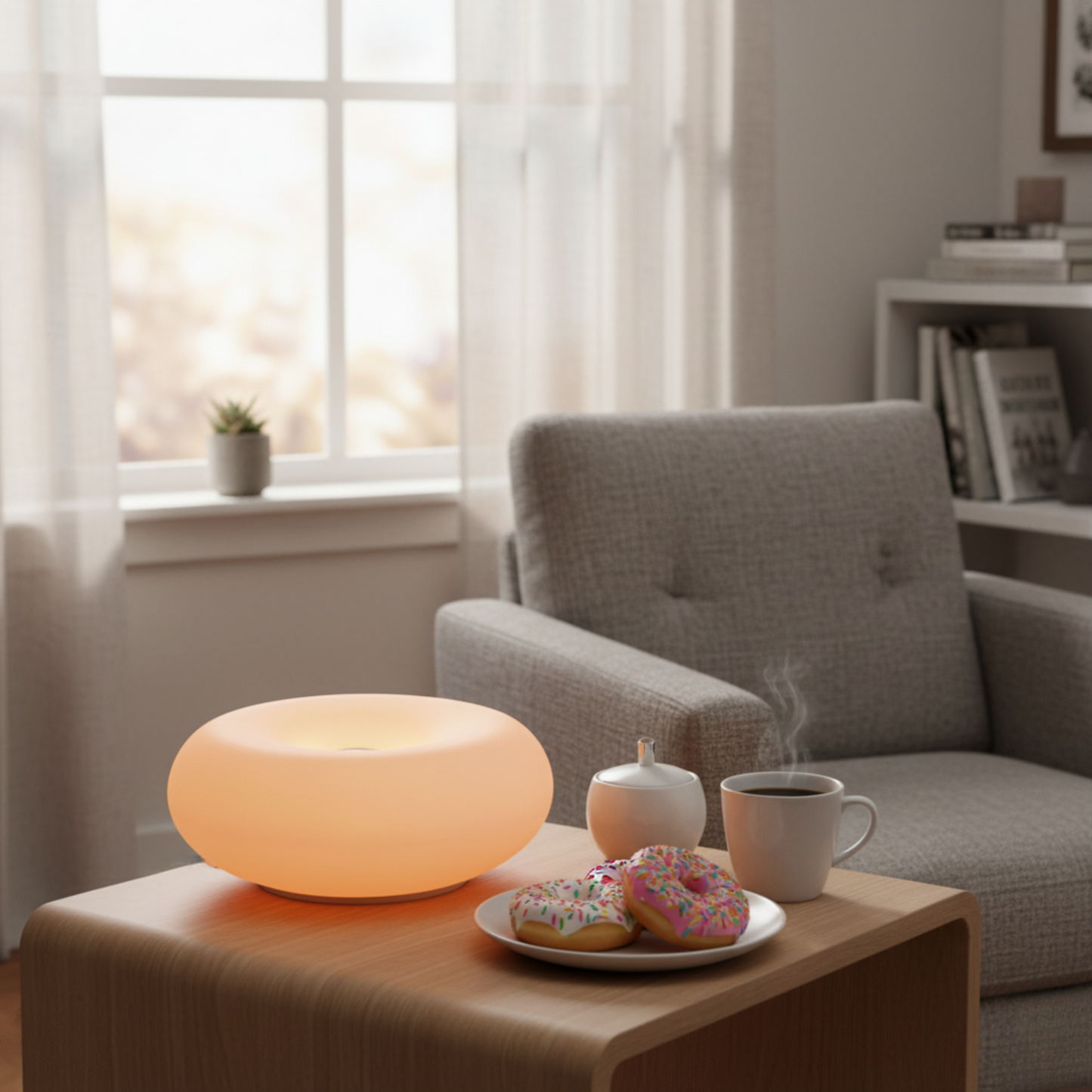 LuminiraOrb - Bauhaus RGB Colour Changing Donut Lamp