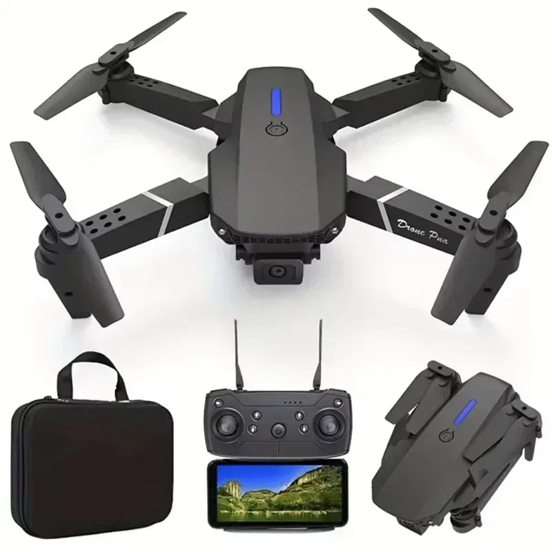 Foldable Quadcopter Drone With Dual 4K Wide Angle Camera