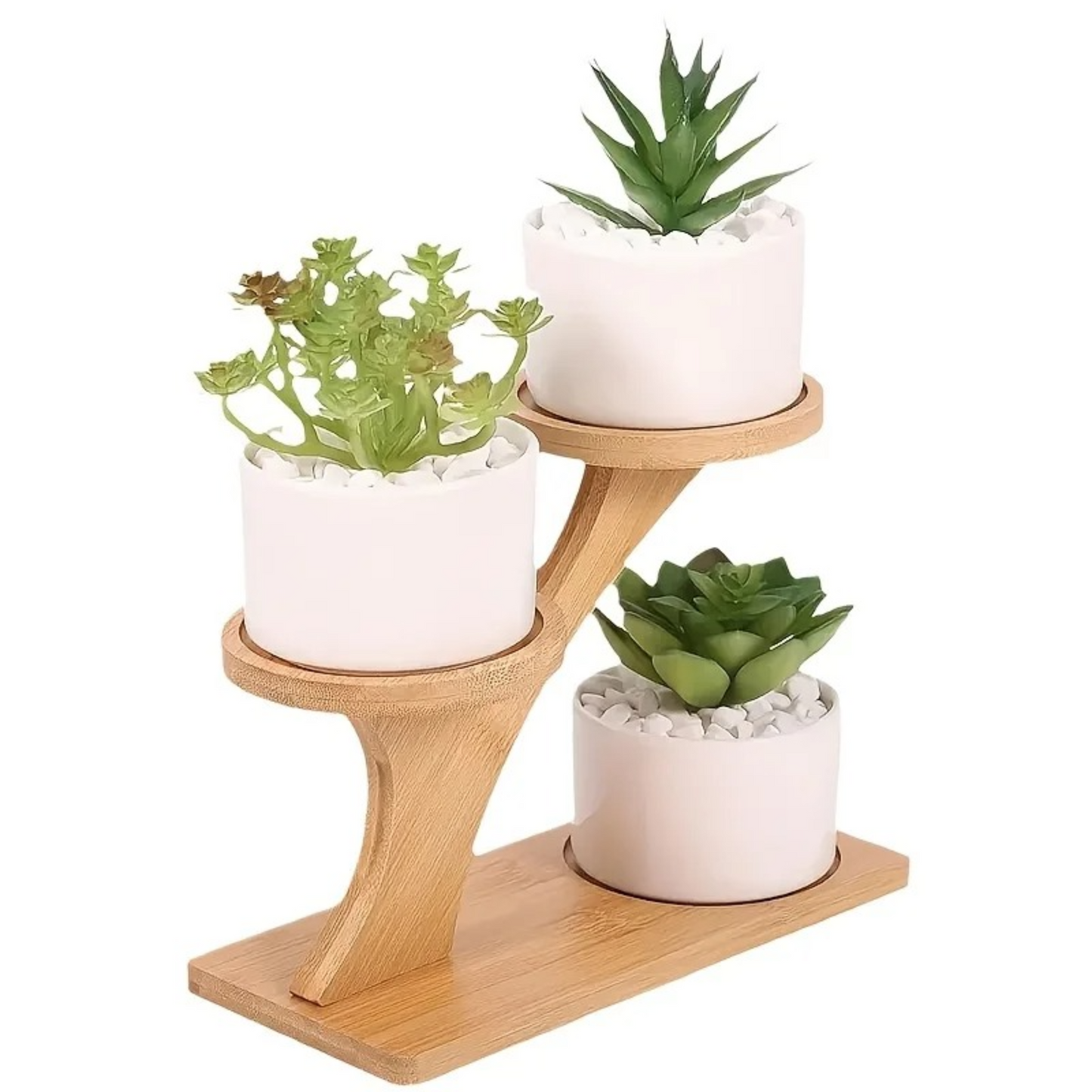 Three-Tier Bamboo Plant Stand