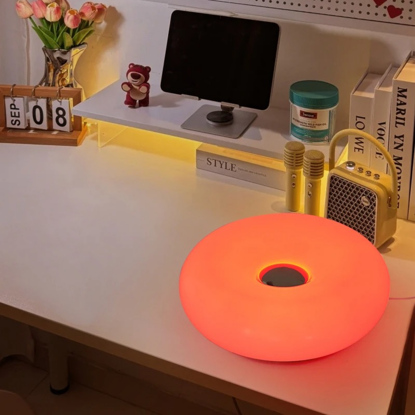 LuminiraOrb - Bauhaus RGB Colour Changing Donut Lamp
