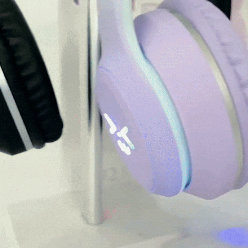 PurrBeat Pro Wireless Cat Earphones with Mic – Bluetooth 5.3, Detachable Cable, Alexa & Siri Support