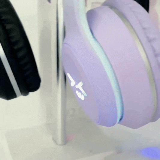 PurrBeat Pro Wireless Cat Earphones with Mic – Bluetooth 5.3, Detachable Cable, Alexa & Siri Support
