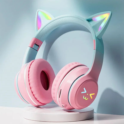 PurrBeat Pro Wireless Cat Earphones with Mic – Bluetooth 5.3, Detachable Cable, Alexa & Siri Support