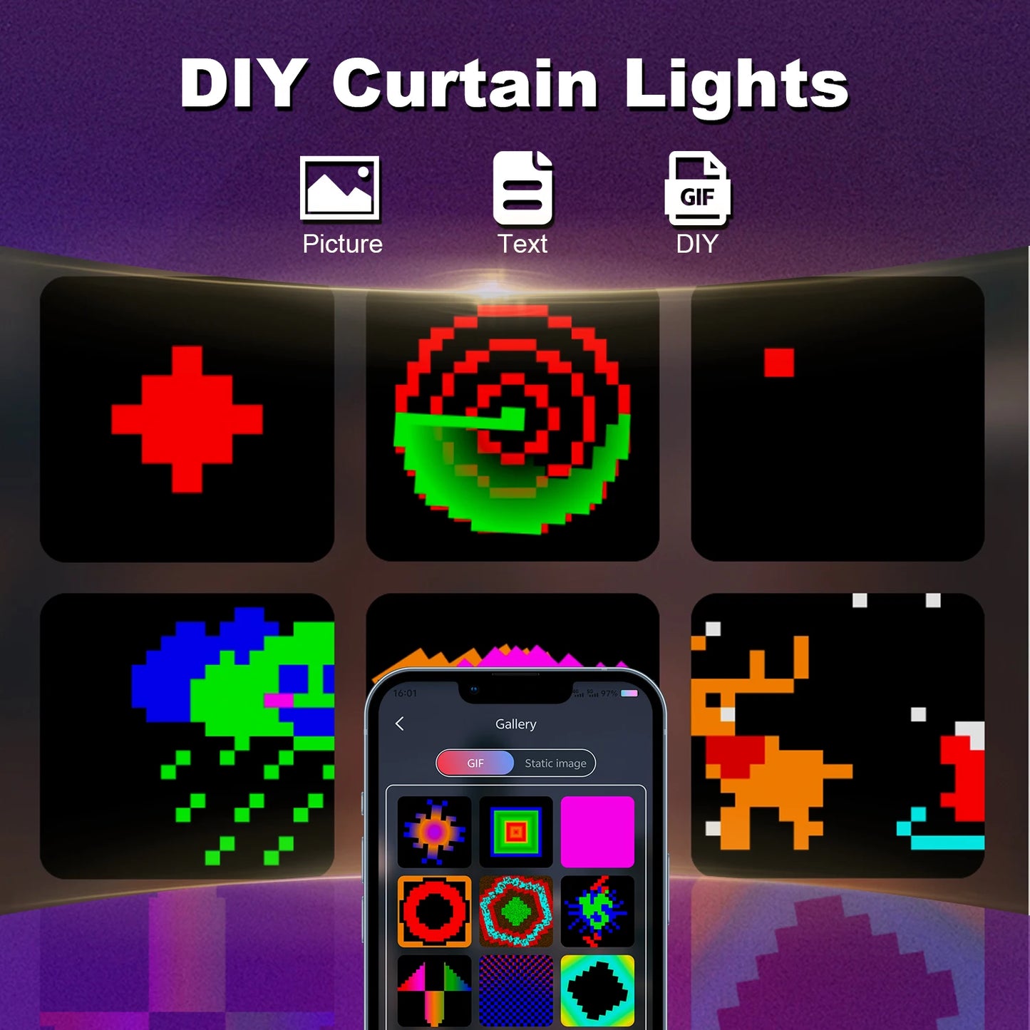 LED Curtain Fairy Lights