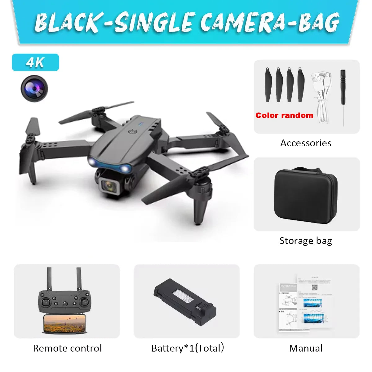 Smart Drone with 4K HD Dual Cameras