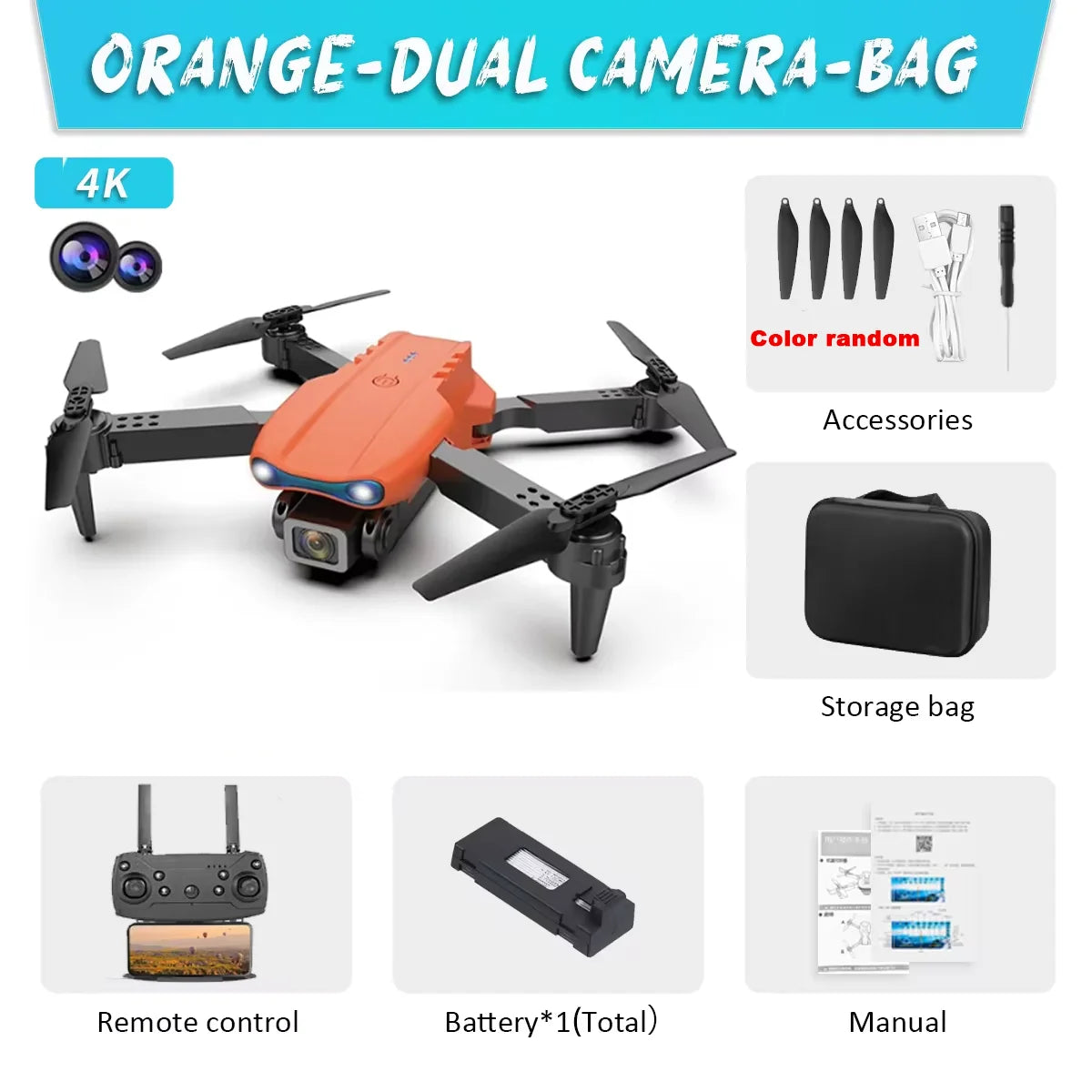 Smart Drone with 4K HD Dual Cameras