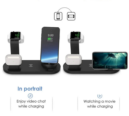 6 in 1 Wireless Charger Stand