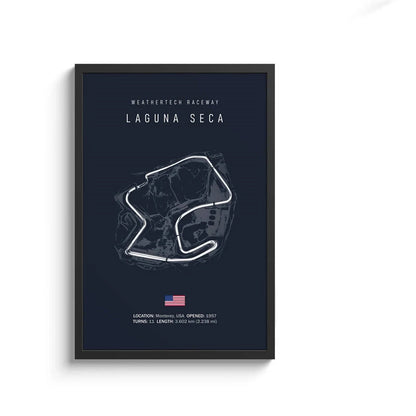 F1 International Track Circuit - Black Single Piece Wall Art