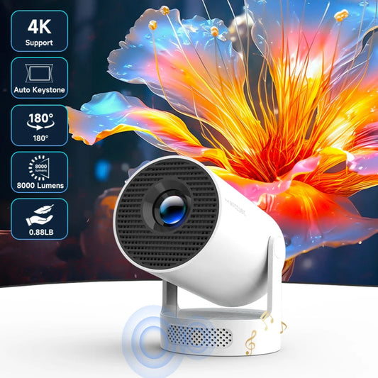 Compact WiFi Projector by Magcubic – Built-In Apps, 5G Streaming, Home Theater Ready