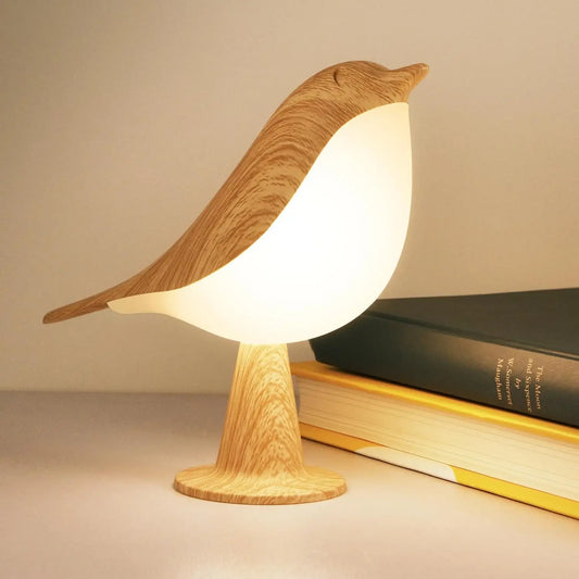 Touch-Control Bird Night Light – Cordless Dimmable LED with Built-In Aroma Diffuser