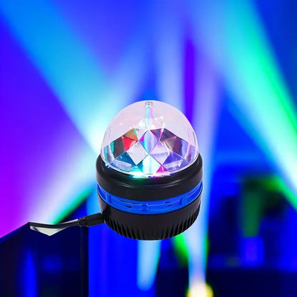 Starry Night & Crystal Rotating Galaxy Projector – USB Night Light