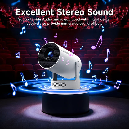 Compact WiFi Projector by Magcubic – Built-In Apps, 5G Streaming, Home Theater Ready